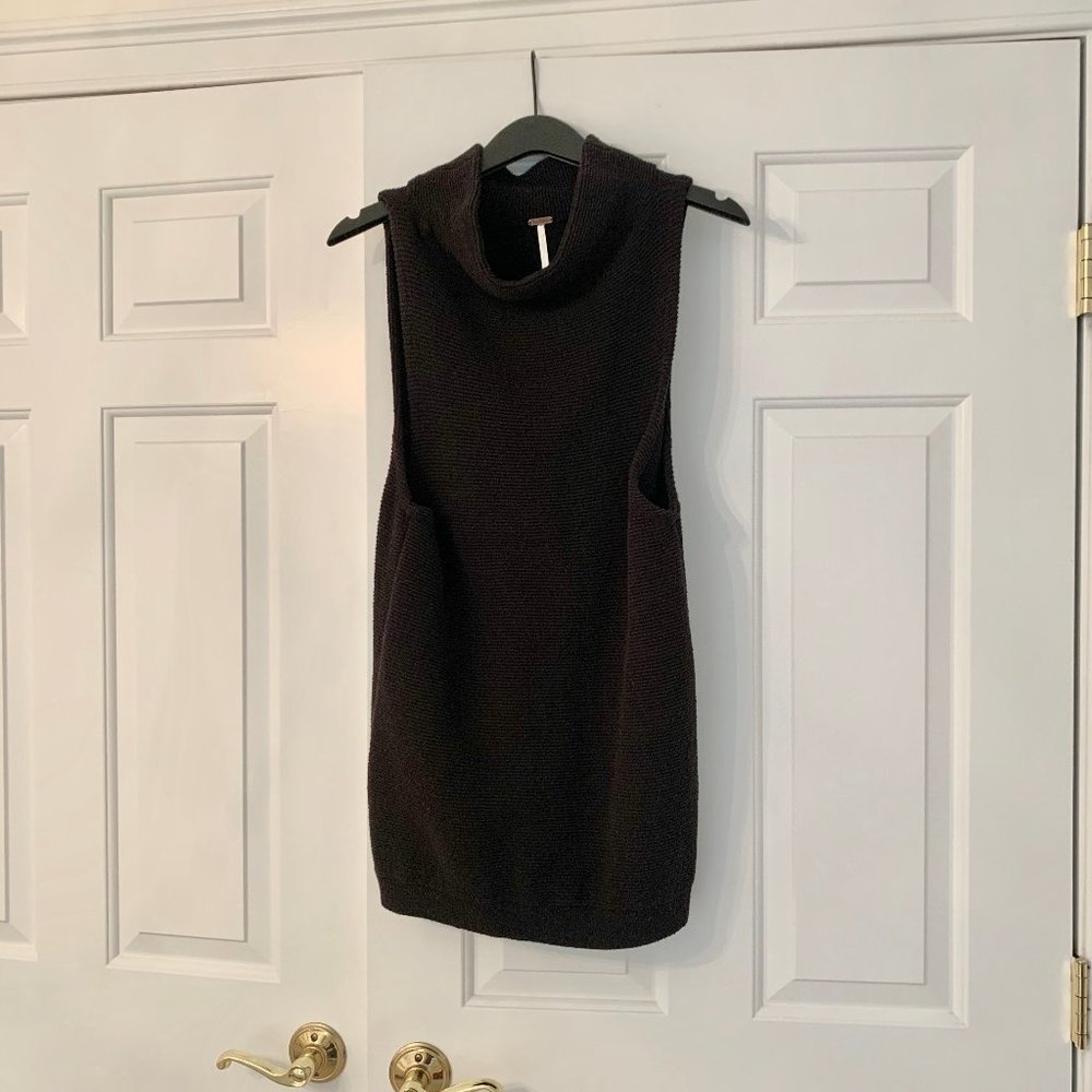 Free People Black Knit Sweater Dress